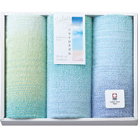 ソライロタオル　フェイスタオル３枚セット ブルー 