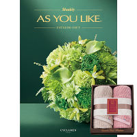 極ふわ　やさしいたおる＆２５カタログギフト（シクラメン）セット