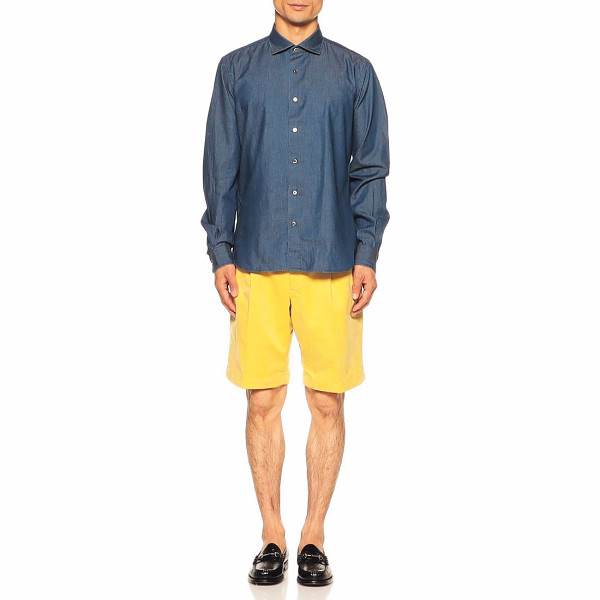 デニムシャツ【サイズＬ】 ＮＡＶＹのサムネイル画像2