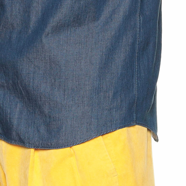デニムシャツ【サイズＬ】 ＮＡＶＹのサムネイル画像6