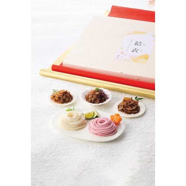 池利　今半佃煮と紅白うどん詰合せ（お名入れ）のサムネイル画像1