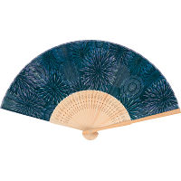 涼風扇子　布貼り