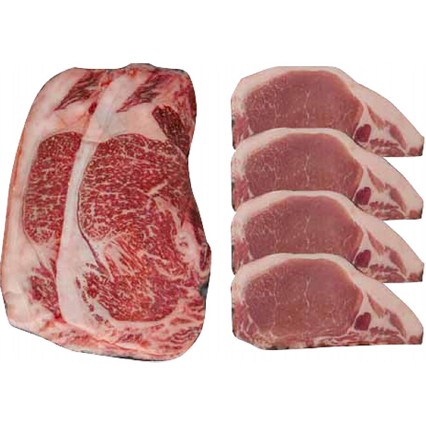 北海道産黒毛和牛とハーブ豚食べ比べのサムネイル画像1