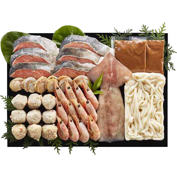 北海道名物７種の具材を使用した石狩鍋セットのサムネイル画像2