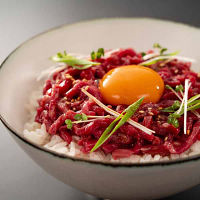 岡山黒毛和牛生ハムユッケセット３００ｇ