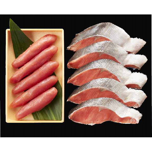 無着色辛子明太子＆紅鮭セットのサムネイル画像1