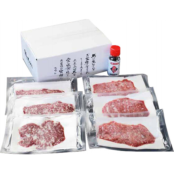 熊本「菅乃屋」鮮馬刺し霜降ローススライスのサムネイル画像1