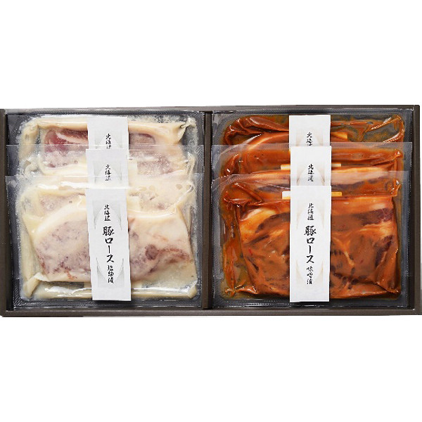 北海道「札幌バルナバフーズ」北海道産豚ロース２種セットのサムネイル画像1