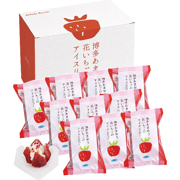 博多あまおう花いちごのアイスのサムネイル画像1