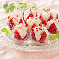 博多あまおう花いちごのアイス