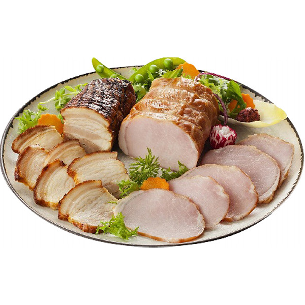 三重「伊賀上野の里」ロースハム＆つるし焼豚セットのサムネイル画像1