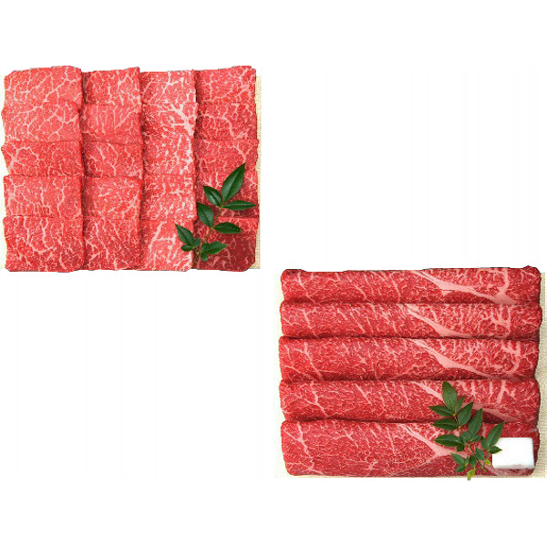 三田屋総本家黒毛和牛モモ焼肉・すきしゃぶセットのサムネイル画像1