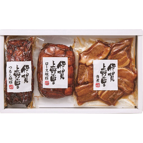 三重「伊賀上野の里」つるし焼豚＆角煮詰合せのサムネイル画像1