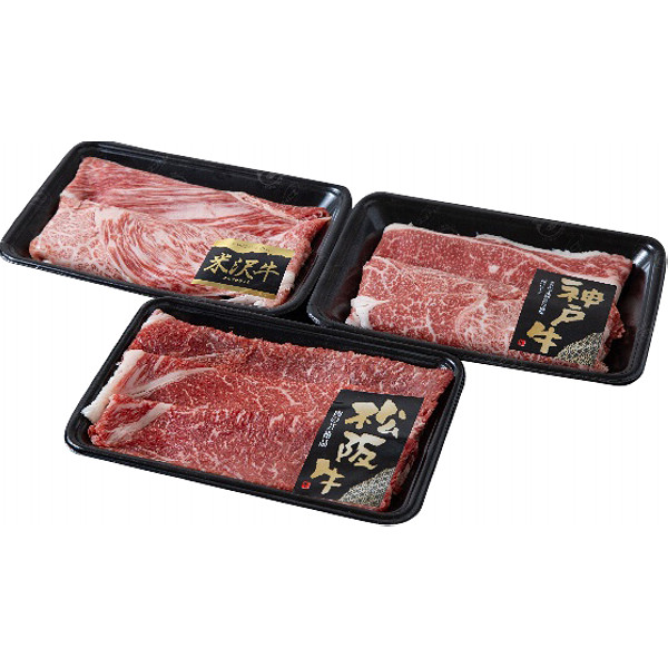 日本三大和牛すきしゃぶ三昧セットのサムネイル画像1