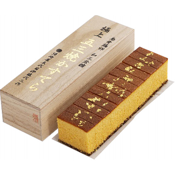 須崎屋和三盆糖入り烏骨鶏卵長崎五三焼かすてら極上のサムネイル画像1