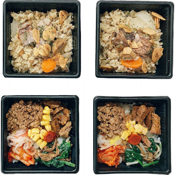 米沢牛入りビビンバ・ガーリックライス４個のサムネイル画像1