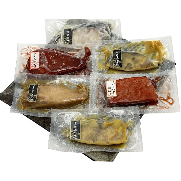 静岡「焼津いまる井川商店」漬け魚５種セットのサムネイル画像1