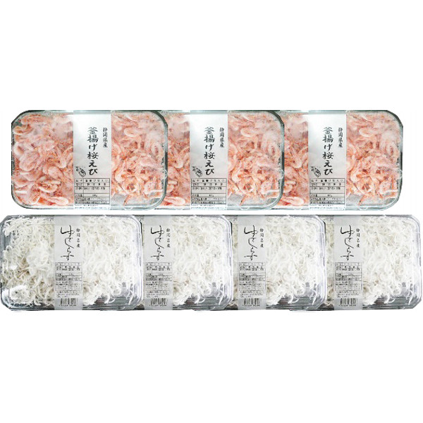静岡「石原水産」駿河湾産釜揚げ桜えび＆しらすセットのサムネイル画像1