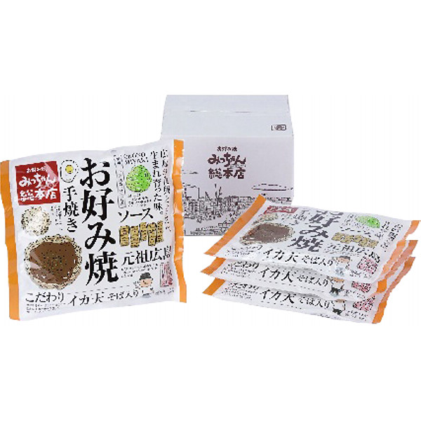 「お好み焼みっちゃん総本店」広島流お好み焼イカ天入４枚のサムネイル画像1