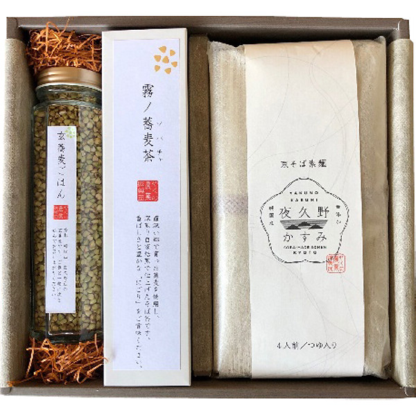 京都京蕎麦夜久野かすみそば三昧セットＡのサムネイル画像1