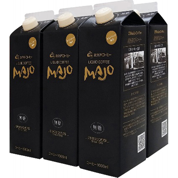 東京「ミカド珈琲」ＭＡＪＯリキッドコーヒー無糖６本セットのサムネイル画像1