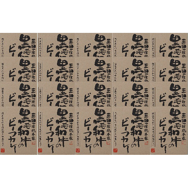 三田屋総本家黒毛和牛のビーフカレー（２０食）のサムネイル画像1