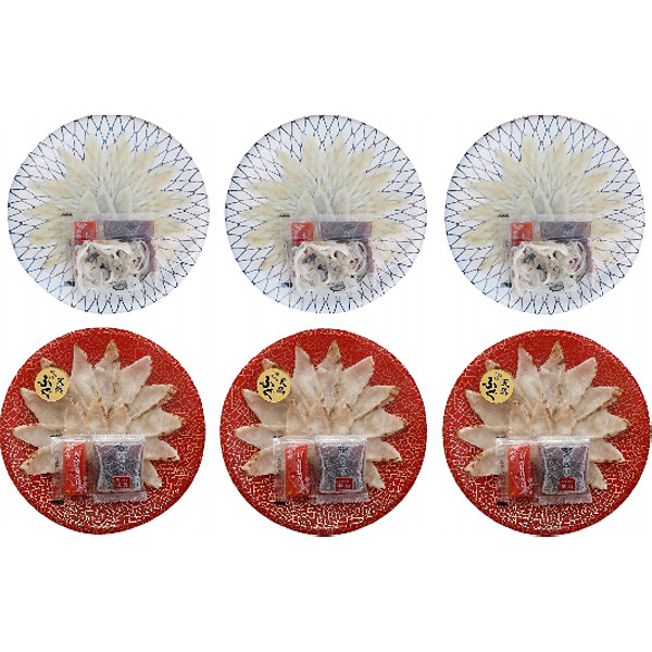 山口「山賀」トラフグ・のどぐろ紅白刺身セットのサムネイル画像1