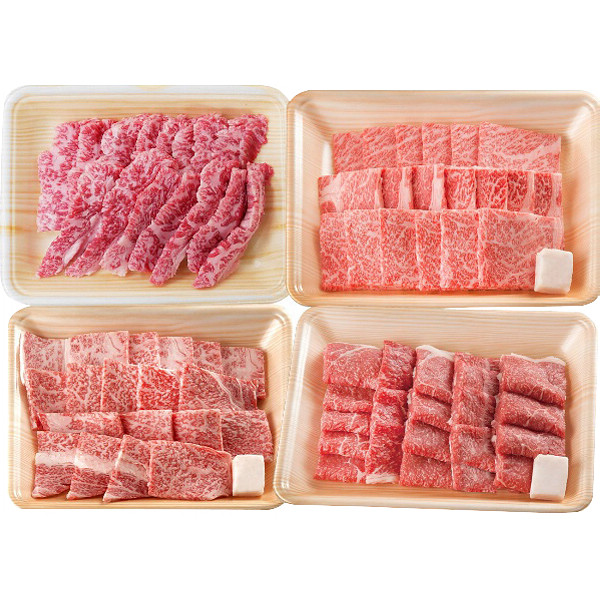 岐阜飛騨牛焼肉用４部位食べ比べセットのサムネイル画像1