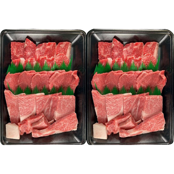 萬野和牛焼肉用３種（リブロース・ブリスケ・内平）計９００ｇのサムネイル画像1