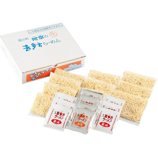 福島「河京」喜多方ラーメン１０食お得用セットのサムネイル画像1