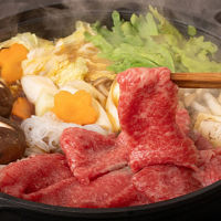 岐阜飛騨牛ももかたすき焼き