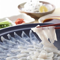 山口「山賀」天然トラフグ刺身セット