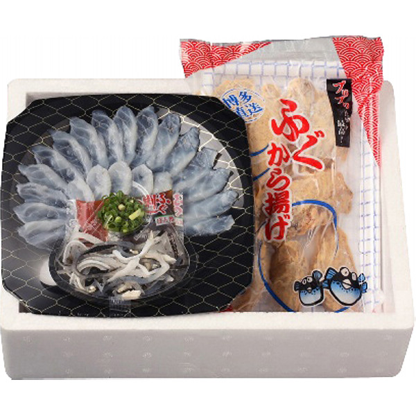 大分豊後とらふぐ刺身と玄界灘しろさばふぐ唐揚げのサムネイル画像1