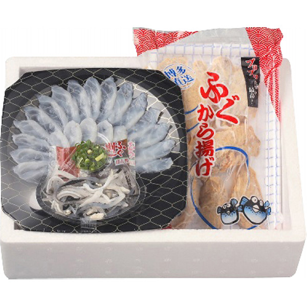 大分豊後とらふぐ刺身と玄界灘しろさばふぐ唐揚げのサムネイル画像2