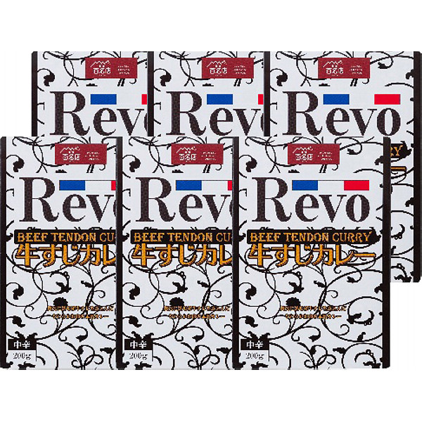 大阪「洋食Ｒｅｖｏ」和牛すじカレー（レトルト・６箱）のサムネイル画像1