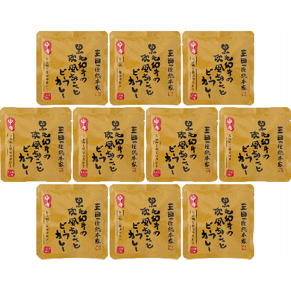 「三田屋総本家」黒毛和牛の欧風ちょこっとビーフカレー１０食のサムネイル画像1