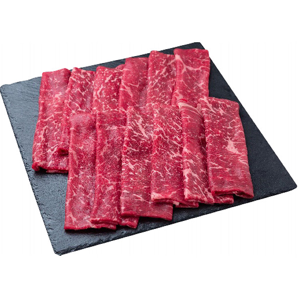 宮崎県産霧峰牛（交雑種）赤身モモすき焼き用（６００ｇ）のサムネイル画像1