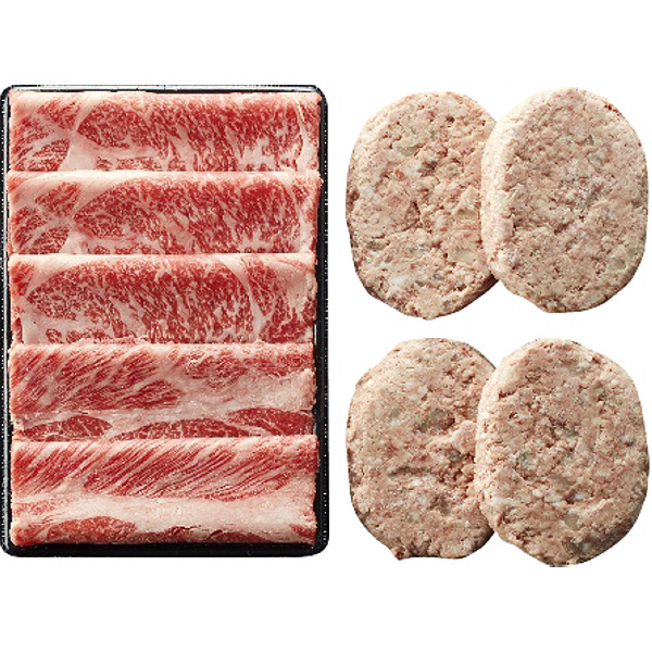 熊本あか牛すき焼き用＆あか牛ハンバーグセットのサムネイル画像1