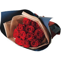 赤バラ花束（１１本）