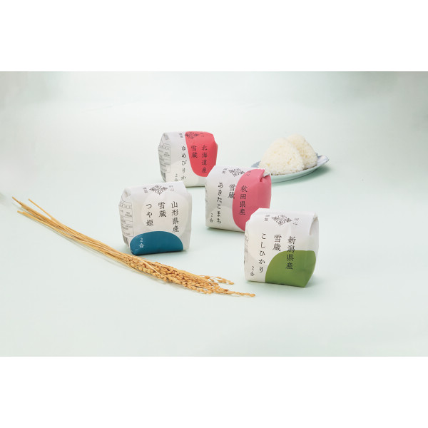 【父の日専用】銘柄米食べ比べ　田心（４個）のサムネイル画像1