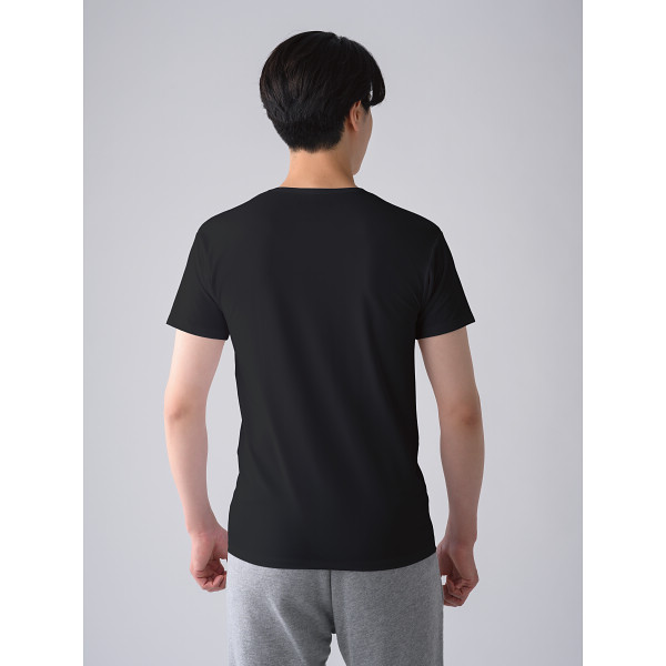 【父の日専用】レッド　バイタルテック　Ｖネックインナー半袖 ブラックＳのサムネイル画像2