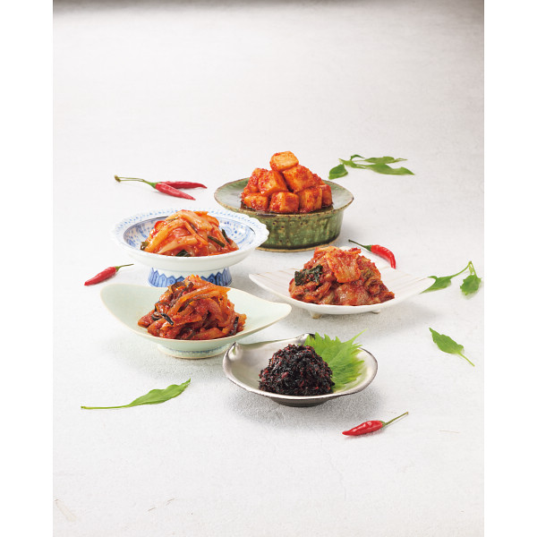 【父の日専用】八恵堂酵素キムチ　プレミアムギフト５種のサムネイル画像1