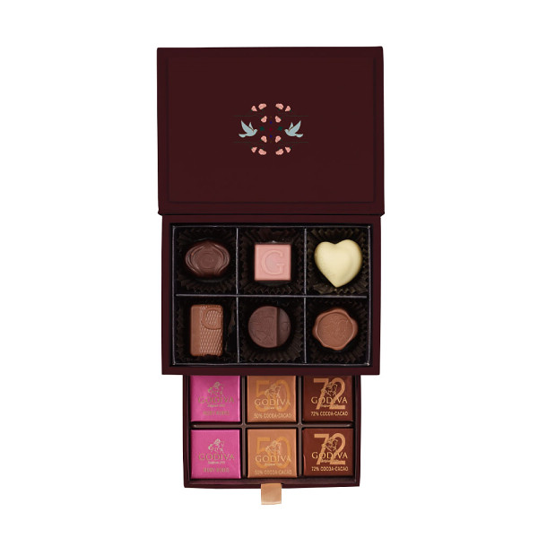 シャディ１００周年　リト＠葉っぱ切り絵／ゴディバ　グランプラス（１２粒）のサムネイル画像1