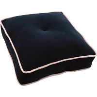 ふんわり座布団クッション ブラック 