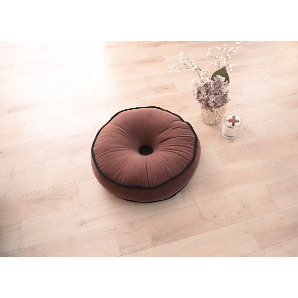 ふんわり座布団クッション ブラウンのサムネイル画像1