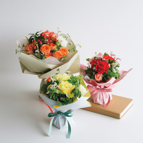 【母の日専用】スタンドブーケ　チアフルＳ（イエロー） イエローのサムネイル画像2