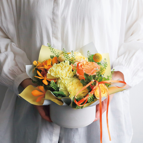 【母の日専用】アレンジメント　ライブリー（イエロー） イエローのサムネイル画像1