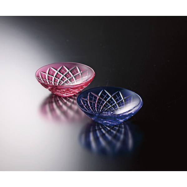 江戸切子　平盃ペア（木箱入）のサムネイル画像2