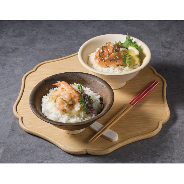 ２種の海鮮ぶっかけ丼の素（えび・サーモン）（４食）のサムネイル画像1