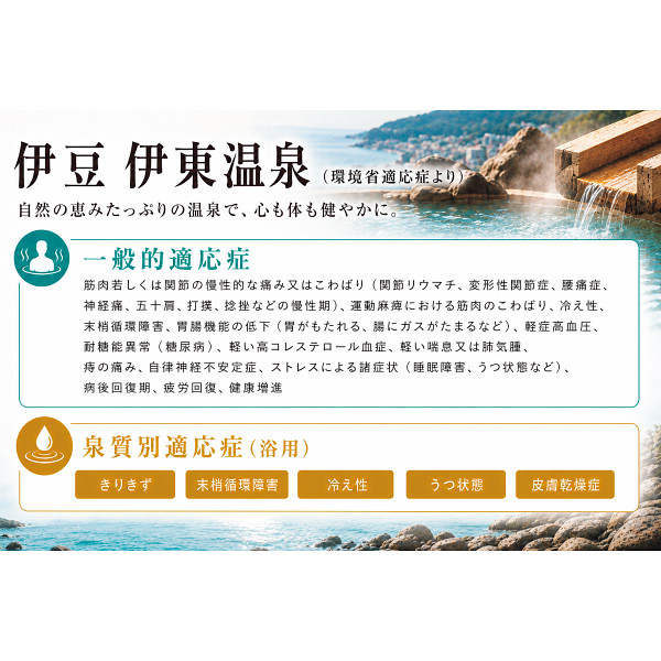 伊豆　伊東温泉　温泉ギフト　温泉宅配　名湯をご自宅で　（ＢＯＸ２０ｌ）　送料無料のサムネイル画像6